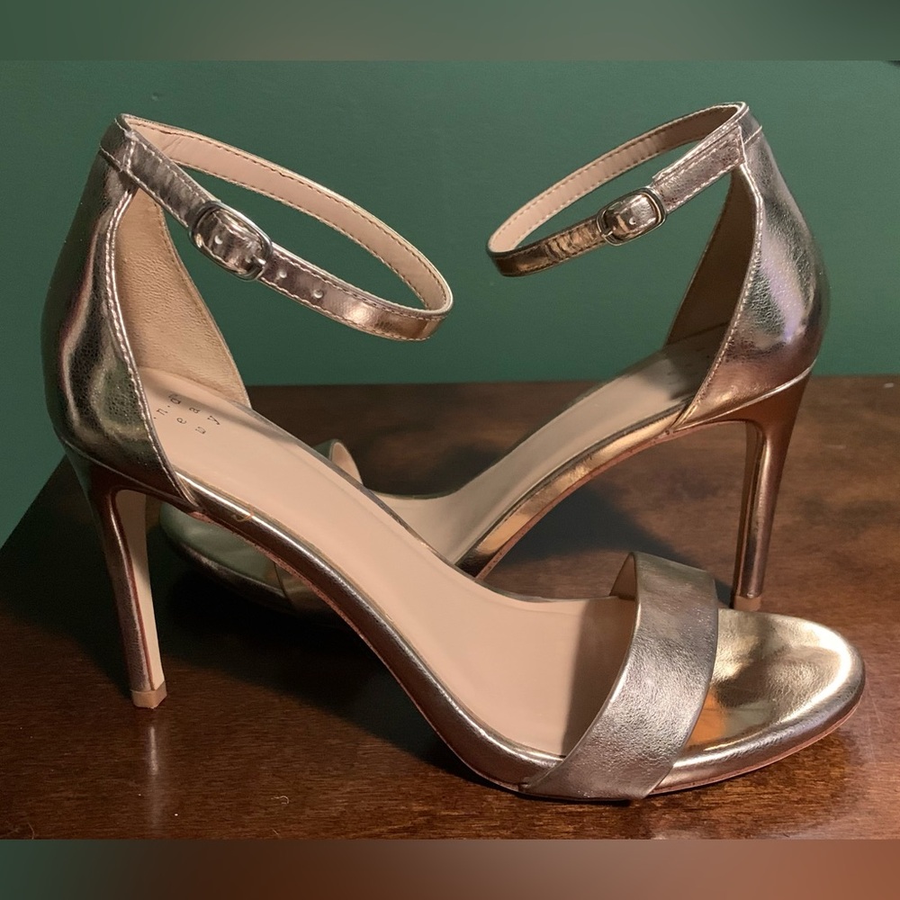 Rose gold sandal heels / worn once